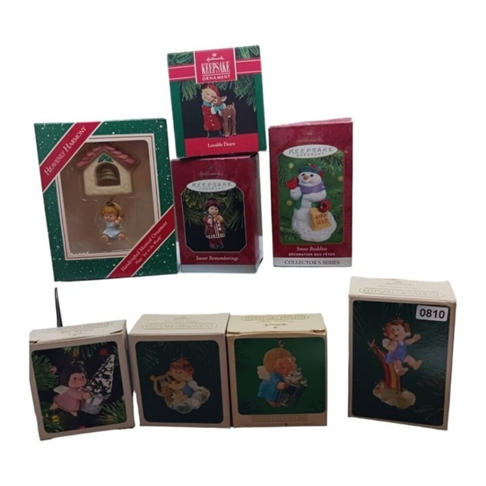 Hallmark christmas ornaments lot of 8